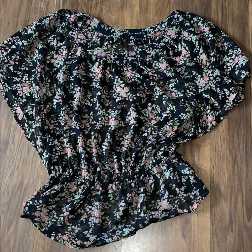 Sheer flowy top